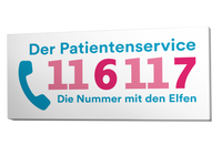 Patientenservice 116117 anrufen!